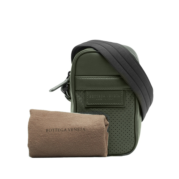 BOTTEGA VENETA Perforated Leather Crossbody Bag - Picture 10 of 10